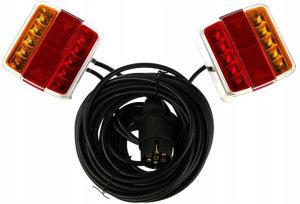 Lampy Tylne Led Diodowe Na Magnes Przyczepy 12m