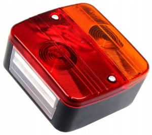 Lampa Tylna Zespolona Przyczepy Laweta Żarówka 12v