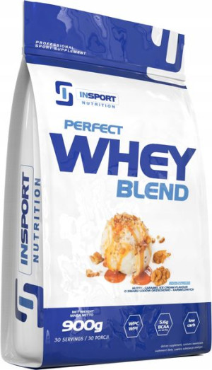 Insport Perfect Whey Blend 900g Białko Wpc Wpi Lody Karmelowe