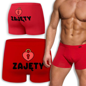 Bokserki Czerwone Na Walentynki ZAJĘTY Wzory - L