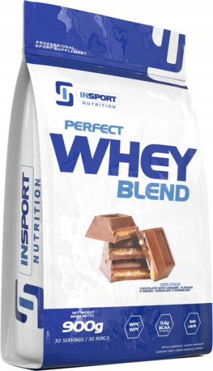 Insport Perfect Whey Blend 900g Białko Wpc Wpi Czekolada Karmel