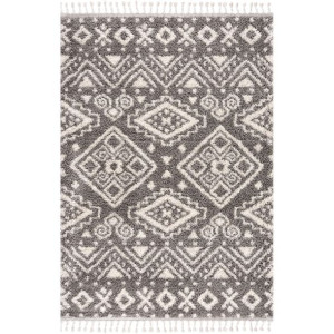 Dywan nowoczesny  Berber Shaggy  541  szary - 120 x 160