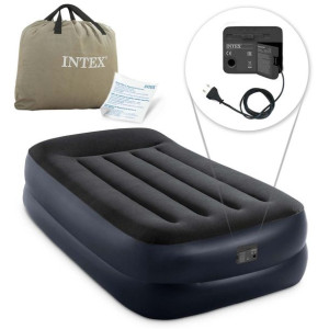 Materac Z Wbudowaną Pompką Intex 99x191x42 Cm