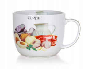 Kubek na zupę z przepisem - Żurek, 730ml