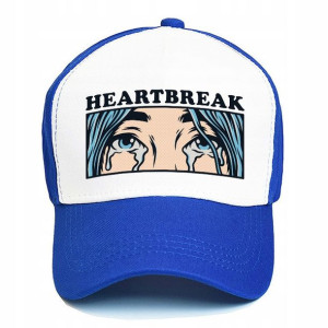 Czapka Atrament Z Daszkiem HEARTBREAK Modne Wzory