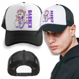 Czapka CZARNA Prezent Dla Barbera BARBER SHOP Wz