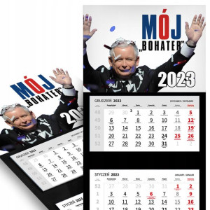 KALENDARZ 2023 Ścienny Jarek Kaczyński Mój Bohater