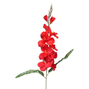 Gladiola Czerwona Sztuczne Kwiaty 70cm