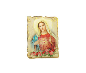 Magnes metalizowany - Serce Maryi