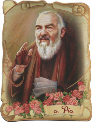 Magnes metalizowany - Święty Ojciec Pio