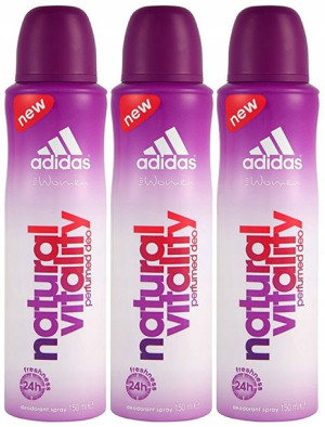 Adidas Woman Natural Vitality dezodorant spray x3