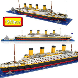 Zestaw RMS Titanic Klocki 1860 elementów Duży Statek