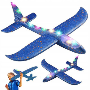 Samolot Styropianowy Styropianu 47cm Świecący Led