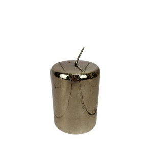 Świeca pillar 100x70 grey metalic