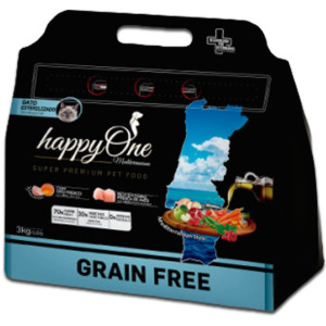 HappyOne Grain-Free Mediterraneum Sterilised Cat 3Kg dla kotów po steryliza