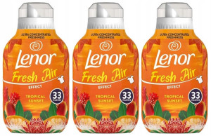 LENOR Fresh Air Płyn do płukania TROPICAL 462ml x3