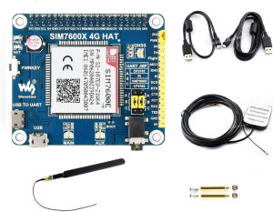 Moduł komunikacji HAT 4G/3G/2G LTE GNSS Raspberry Pi