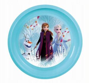 Talerz płytki FROZEN 2 22cm - błekitny