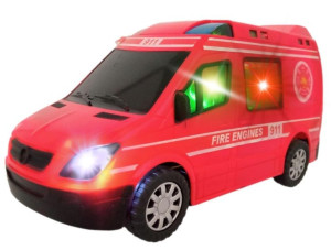 Straż Pożarna Auto Na Baterie Świało Dźwięk 20cm