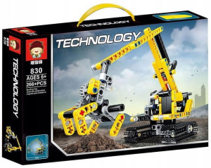Klocki Techniczne Budowa Koparka Zestaw 266 El