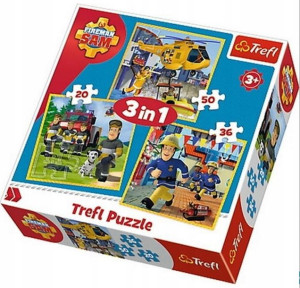 Puzzle 3w1 Strażak Sam W Akcji 34844 Trefl