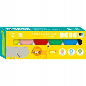 Farby Plakatowe Bebe B&b Kids 12 Kolory Interd