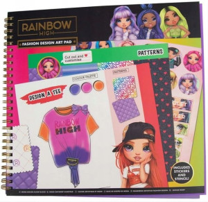 Szkicownik Modowy 90-0014 Szablony Rainbow High