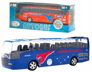 Autobus Metal Światło Dźwięk 30-718220 Dromader