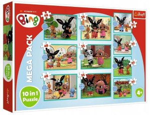 Puzzle 10w1 Co Robi Bing 90393 Trefl