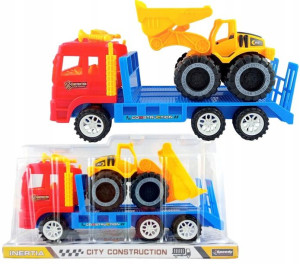 Laweta Ciężarówka + Traktor Auto Zestaw 28 Cm