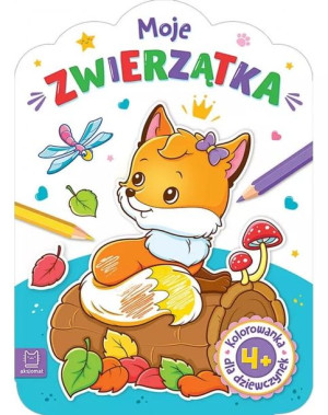 Kolorowanka Dziewczynek Moje Zwierzątka Aksjomat