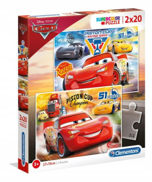 Puzzle 2x20 El Cars 3 Clementoni 07027