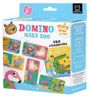 Domino Małe Zoo Miś To Lubi Gra+książka Aksjomat