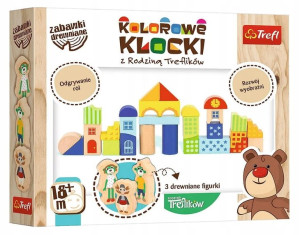 Kolorowe Klocki Z Rodziną Treflików 61348 Trefl