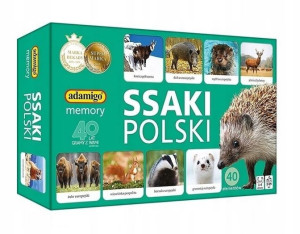 Gra Rodzinna Memory Ssaki Polski 40 El Adamigo