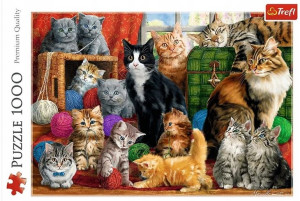 Puzzle Kotki 1000el Kocie Spotkanie 10555 Trefl