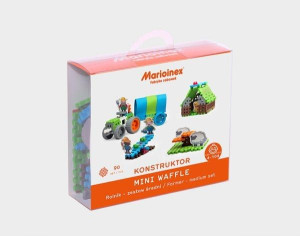Klocki Wafle Mini Rolnik Średni Marioinex