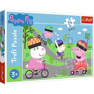 Puzzle 24 Maxi Aktywny Dzień Peppy Trefl 14330