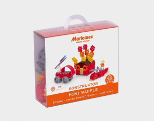 Klocki Waffle Mini Strażak Średni 90 Elementów Mar