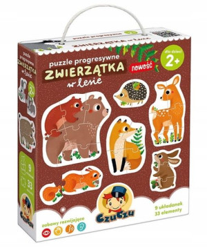 Puzzle Progresywne Zwierzęta W Lesie Czuczu