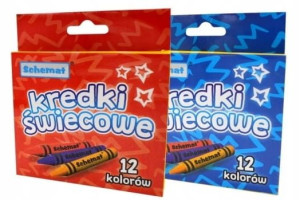 Kredki Świecowe 12 Kolorów 0434 Schemat