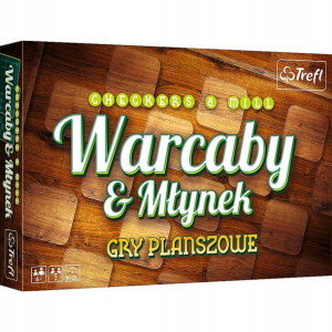 Gra Warcaby-młynek De Luxe Trefl 01681