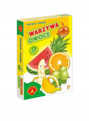 Karty Piotruś+pamięć-warzywa Owoce 2612
