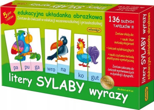 Litery Sylaby Wyrazy-zestaw Edukacyjny Adamigo