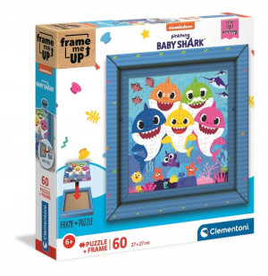 Puzzle 60 El Frame Me Up-baby Shark Clementoni 388