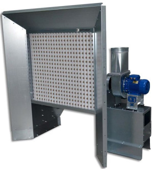 Ściana lakiernicza 1,5 kW filtr karton 1800 m3/h