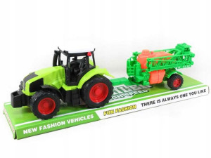 Duży Traktor + Maszyny 38cm Napęd Ruchome Części