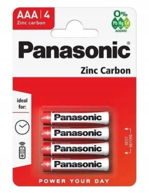 Bateria R3 Aaa Panasonic Zinc Carbon 4szt R03rz