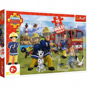 Puzzle 15 Maxi Strażak Sam Trefl 14333