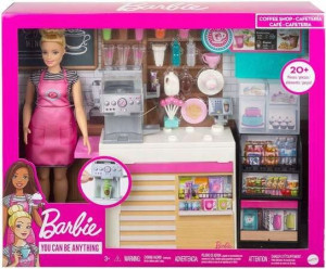 Barbie Lalka Kawiarenka Zestaw Mattel Gmw03